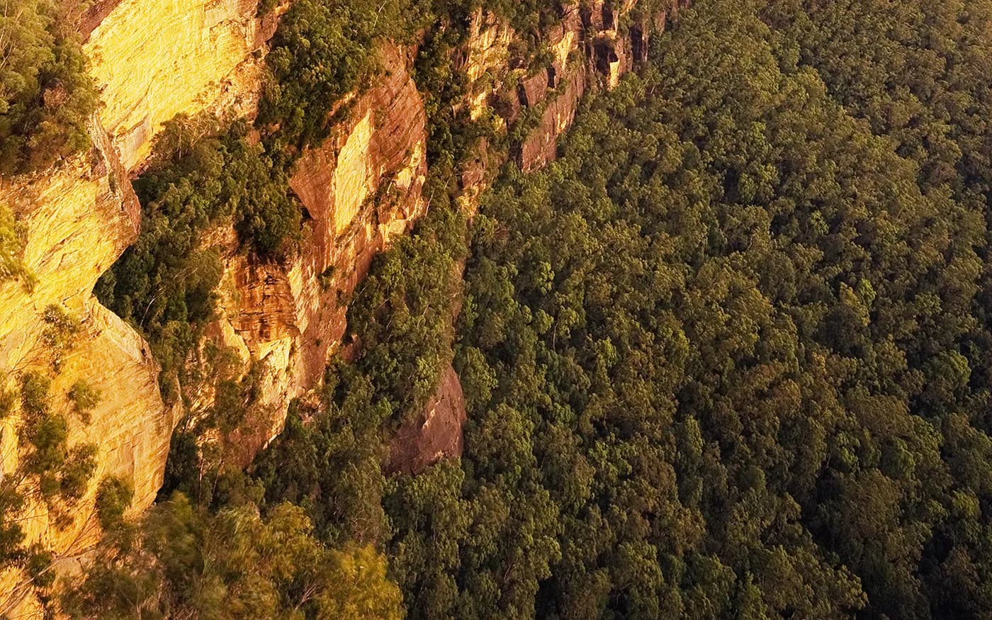 View of Blue Mountains in New South Wales