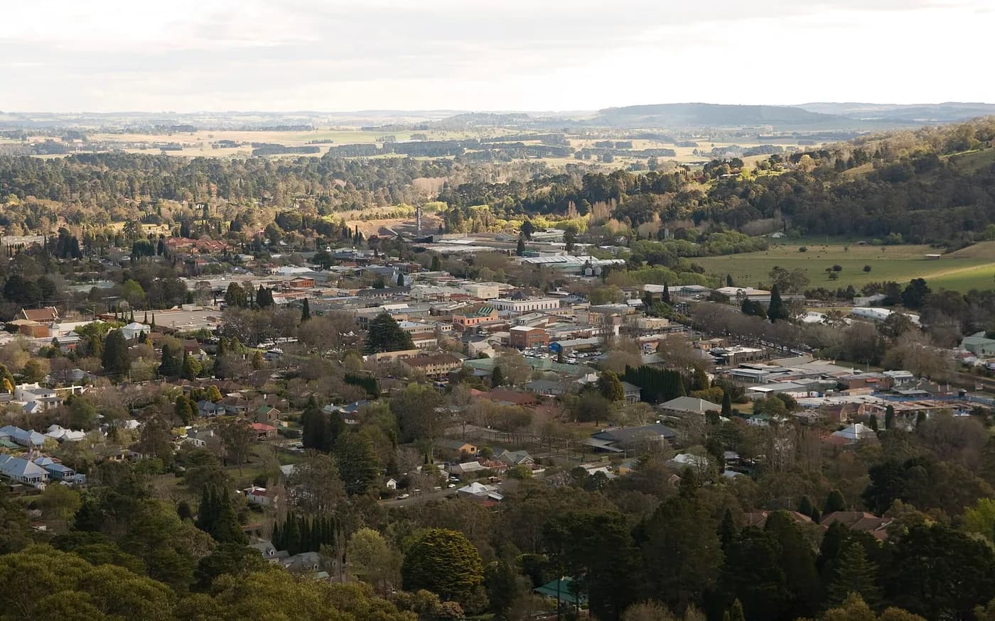 View of Bowral in New South Wales