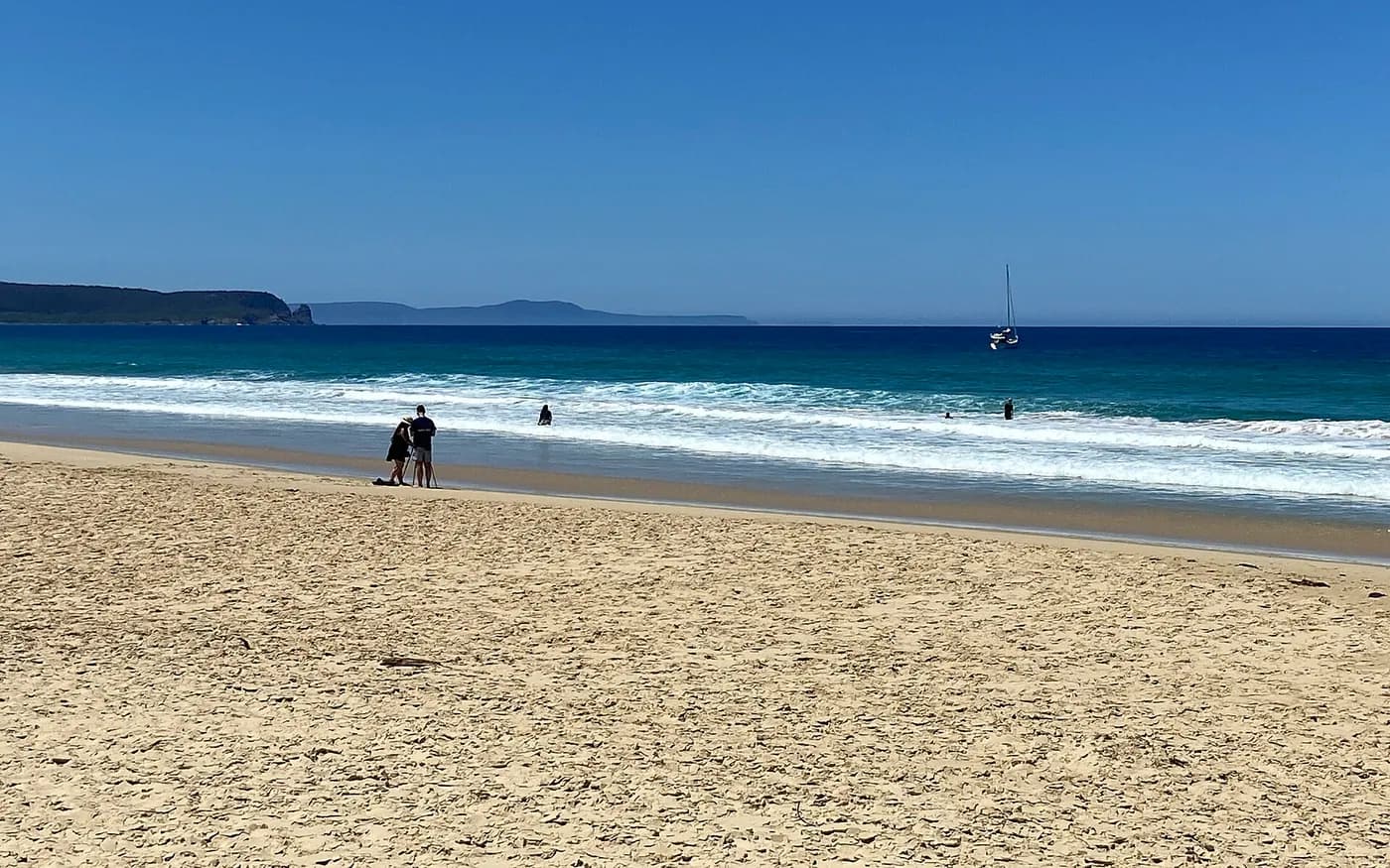 View of Bruny Island in Tasmania