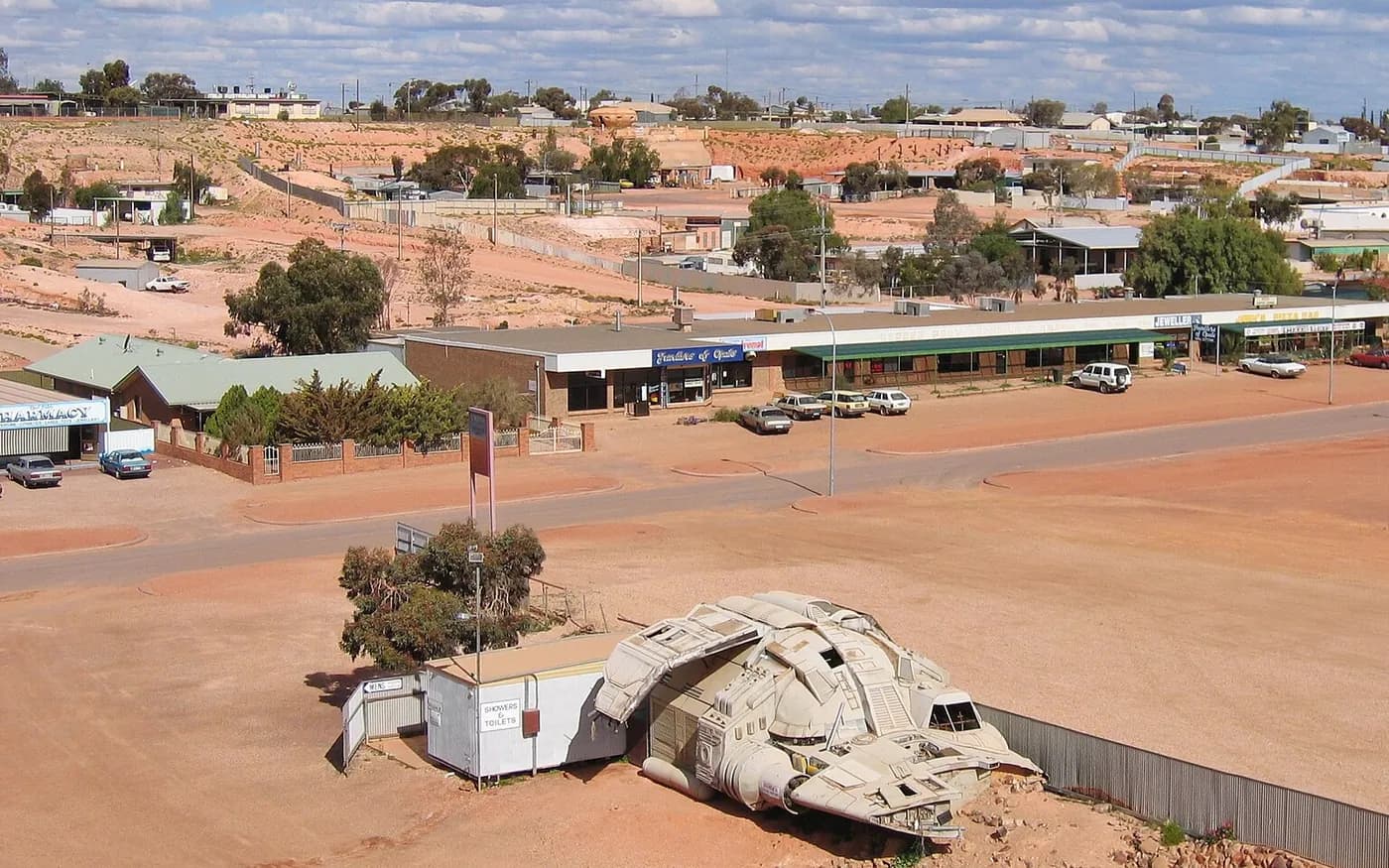 View of Coober Pedy in South Australia