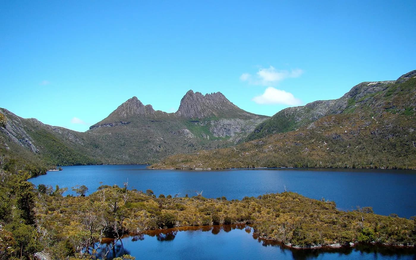 View of Cradle Mountain in Tasmania