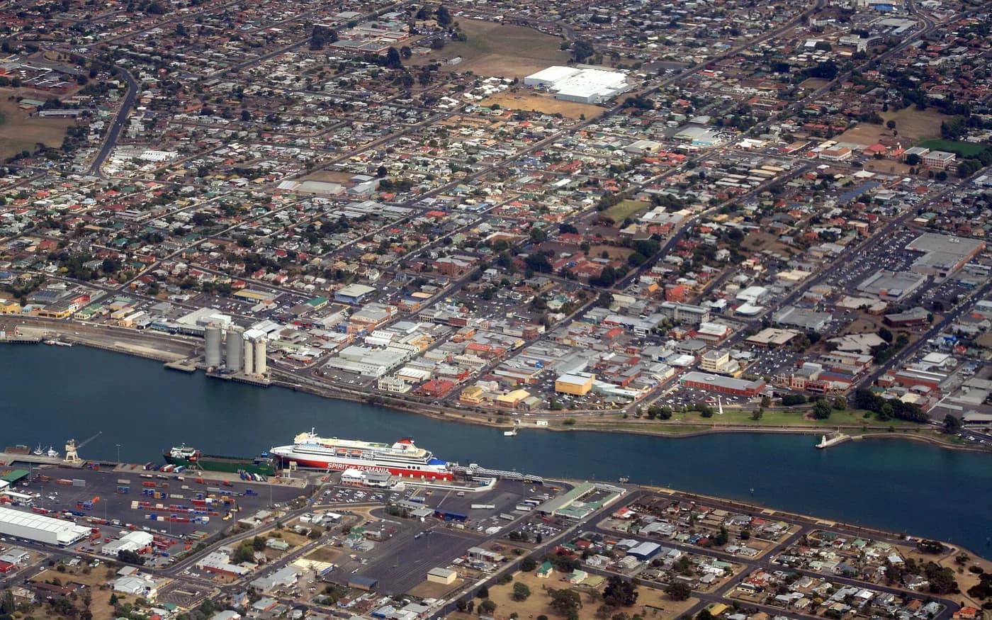 View of Devonport in Tasmania