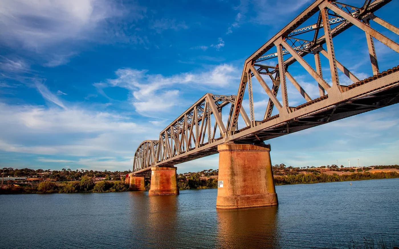 View of Murray Bridge in South Australia