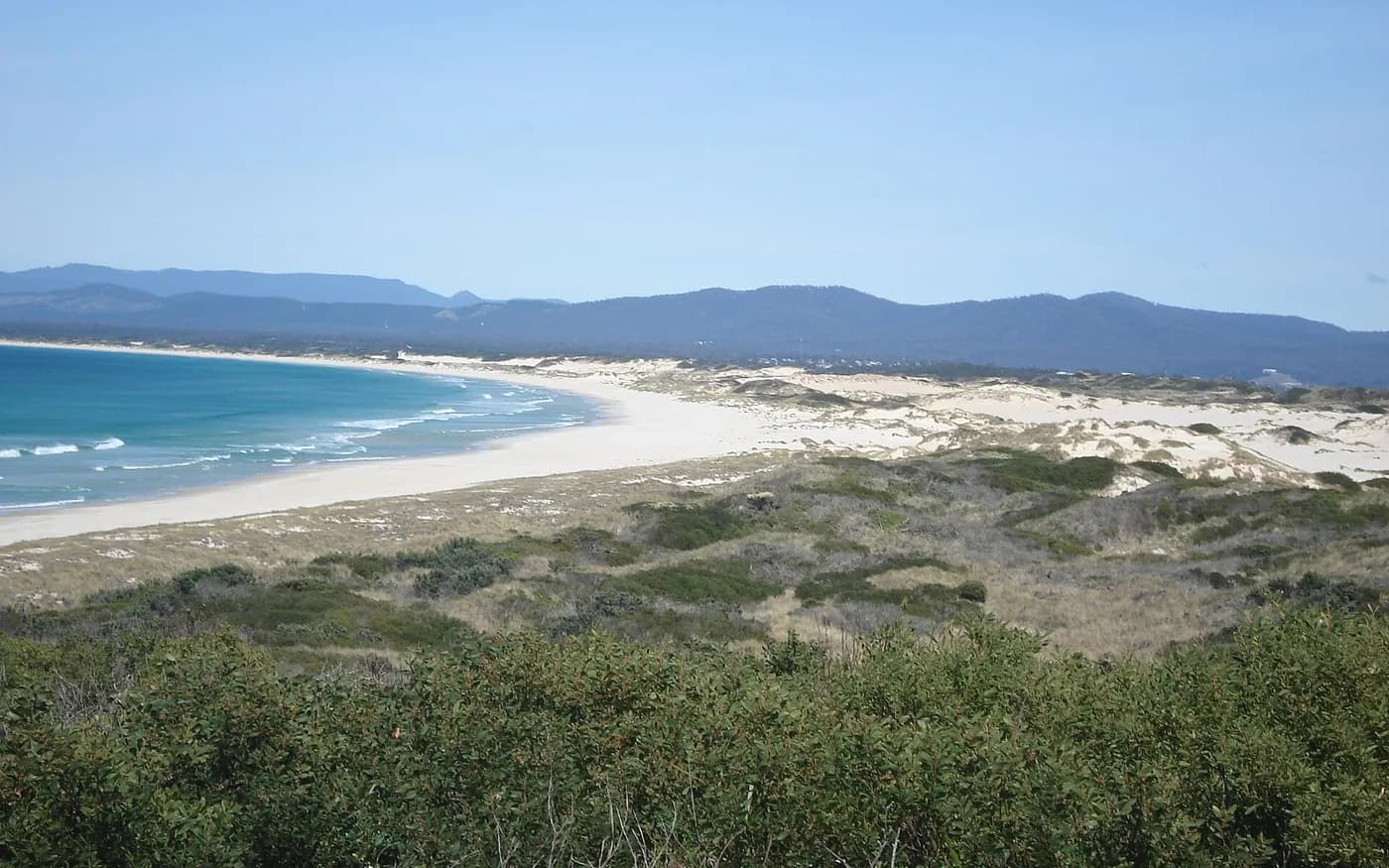 View of St Helens in Tasmania