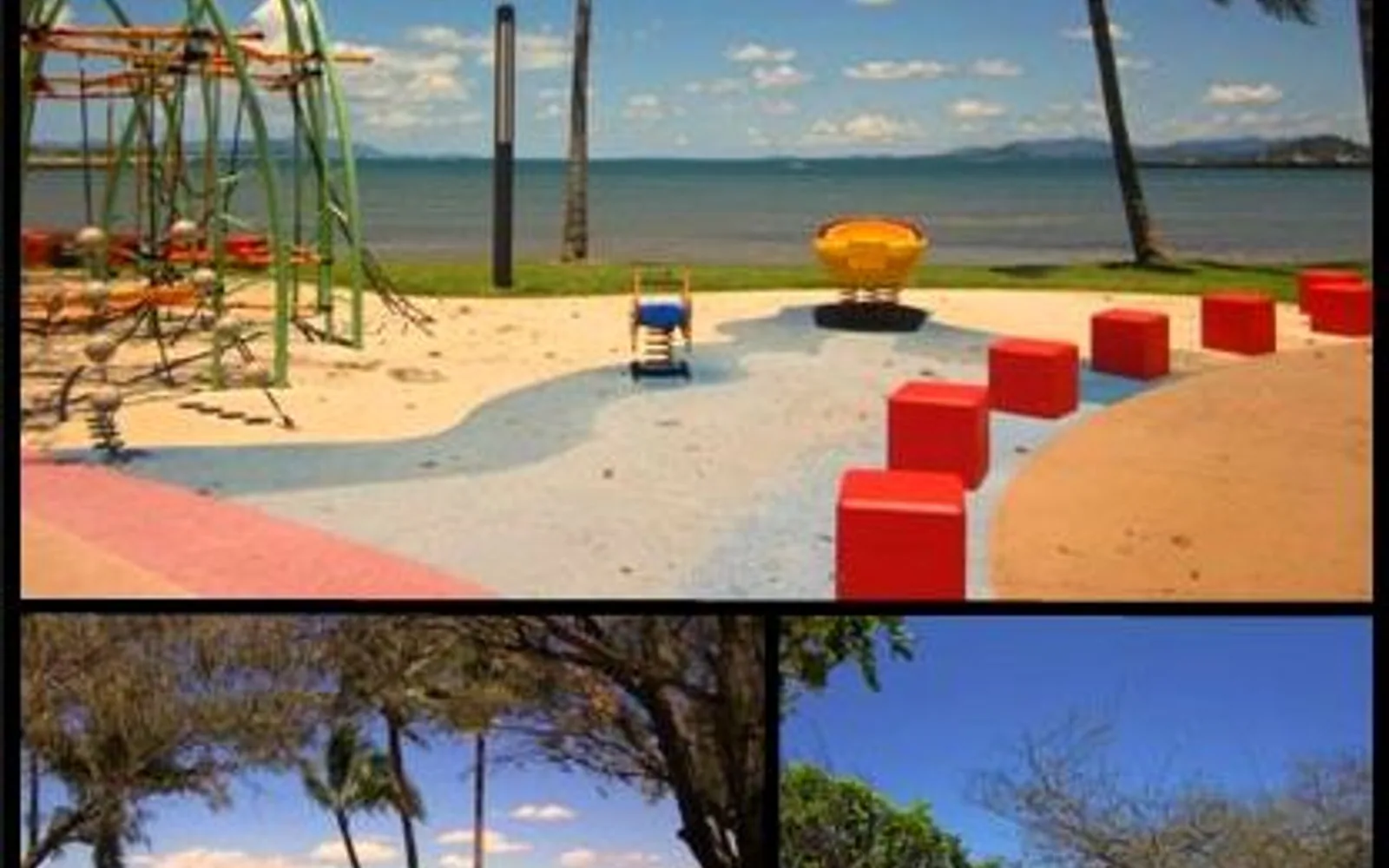 Bowen beaches, foreshore and landmarks in the Whitsundays