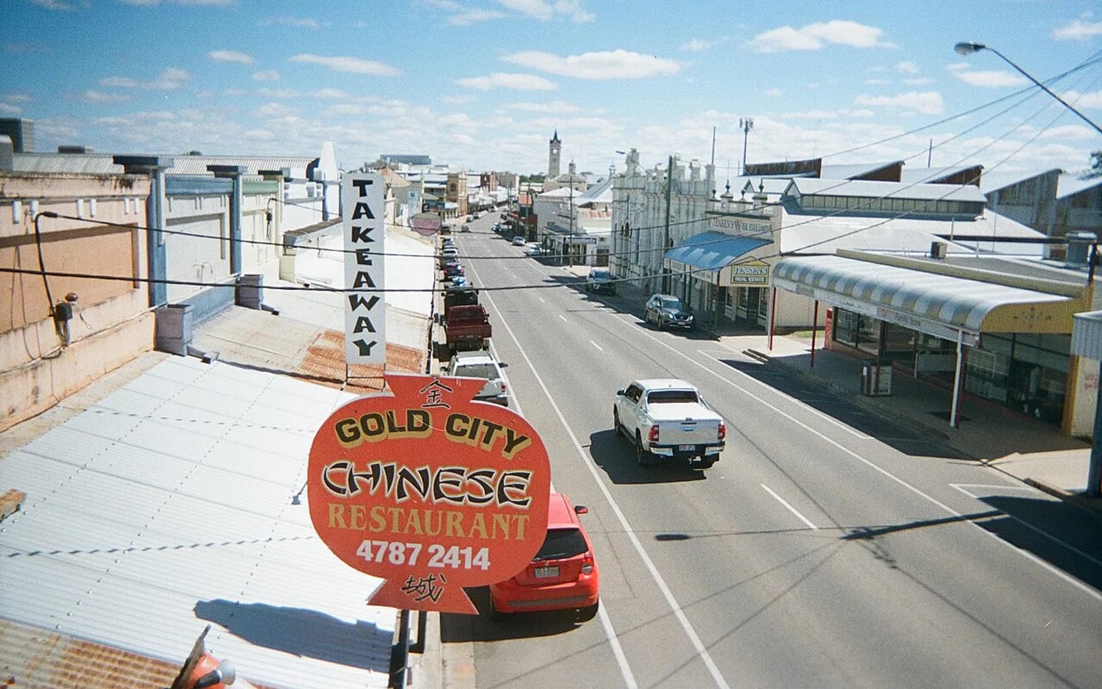Gill Street through the historic centre of Charters Towers